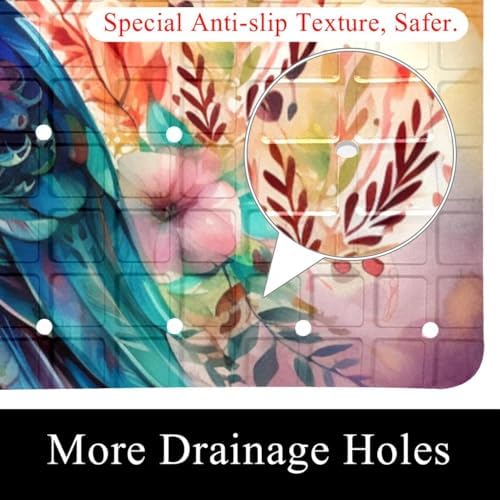 Non Slip Bathtub and Shower Mat 26.8x15.1 inch, Bath Mat - Image 2