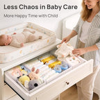 Vtopmart 18 Pack Baby Clothes Organizer, Foldable Fabric Drawer Bins - Image 4