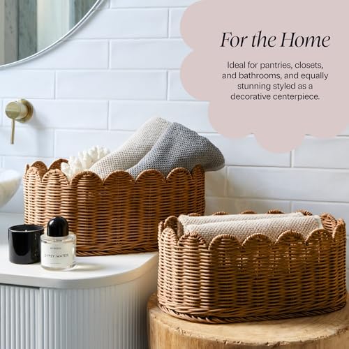 BEBE BASK Premium Scalloped Basket Set of 2 - Image 5