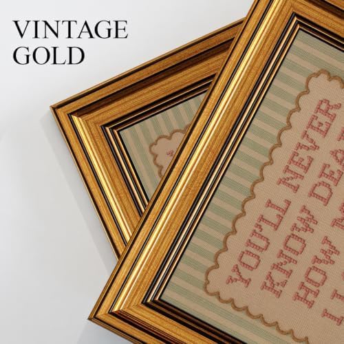 Vintage Gold Framed Nursery Wall Art Baby Love Quote Painting Canvas Prints - Image 6