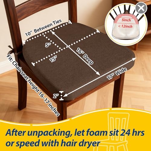 AAAAAcessories Chair Cushions for Dining Chairs - Image 2