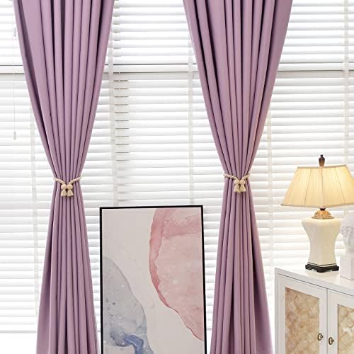 NICEEC 4 Pack Wooden Ball Magnetic Curtain Tiebacks Boho Home Decor Drape Tie - Image 6