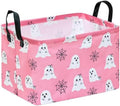 Rec Halloween Ghost Storage Basket Box Hamper Collapsible Organizer Bin Gift by VAIVUSTO