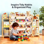 Toy Storage Organizer with 6 Shelves and 12 Bins, Toy Organizers and Storage - Image 6