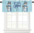 Snowman Christmas Valance Curtains by VandarllinHomeKitchenDecor
