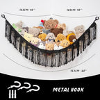 Amdermi Stuffed Animal Hammock Corner Hanging Net - Image 3