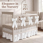 Smoothnovelty White Crib Bed Skirts - Image 4