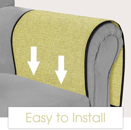 Joywell Remote Control Holder Armchair Caddy Armrest Organizer Yellow - Image 3