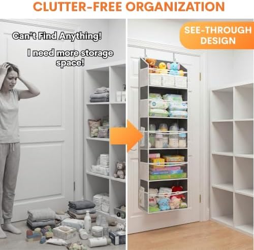 Ofiray-home 5Tiers Over Door Organizer, Weekly Clothes Organizer - Image 3