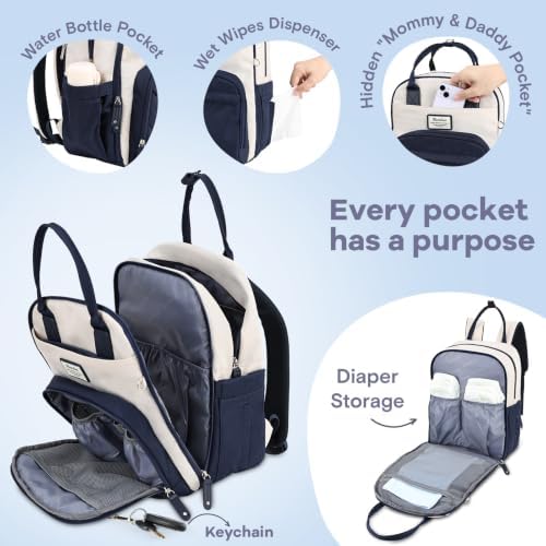 RUVALINO Diaper Bag Backpack-Multifunction Baby Travel Bag - Image 5