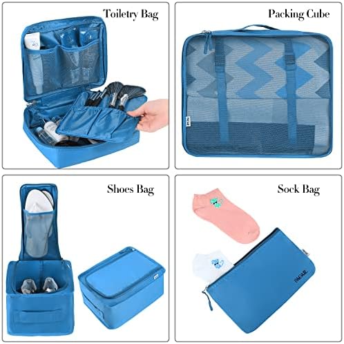 BAGAIL 8 Set Packing Cubes Luggage Packing Organizers - Image 3