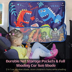 DIZA100 Car Window Shade for Baby, 2 Pack Car Sun Shades - Image 2