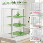 Reinforced Baby Bottle Organizer 3 Tier Baby Bottle Storage Organizer Clear - Image 3