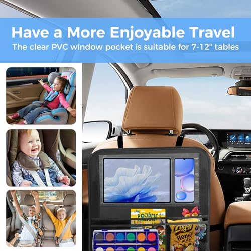 Backseat car organizer, 9 storage pockets, car organizer - Image 3