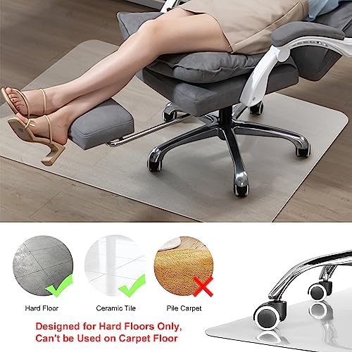 Kuyal Clear Chair mat for Hardwood Floor 46 x 53 inches - Image 2