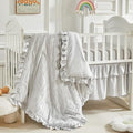 3 Pieces Tufted Stripes Crib Bedding Set by Flysheep