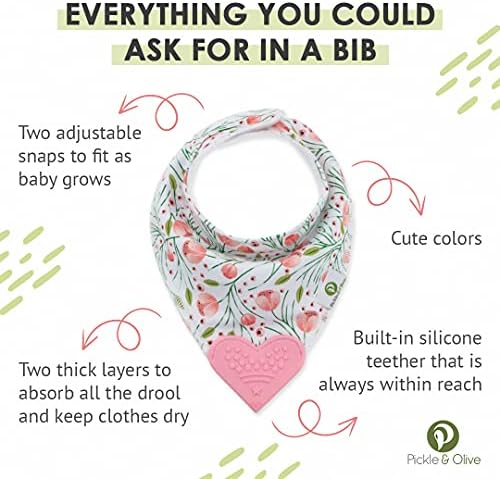 Pickle & Olive Baby Bandana Teething Bibs - Image 2