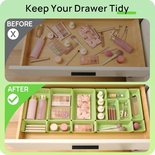 Vtopmart 25 Pack Plastic Drawer Organizers - Image 3