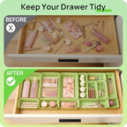 Vtopmart 25 Pack Plastic Drawer Organizers - Image 3