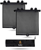 EcoNour Baby Car Window Shades 2 Pack car Window Covers by EcoNour