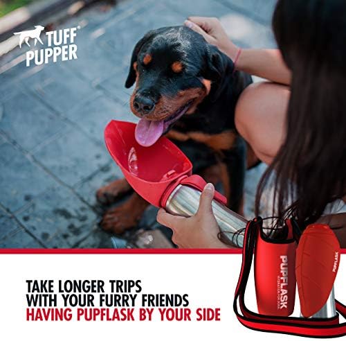Tuff Pupper PupFlask Insulated Neoprene Dog Water Bottle Holder Sling - Image 3