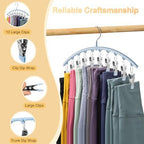 Volnamal Legging Organizer for Closet, Metal Yoga Pants Hanger w/Rubber Coated - Image 6