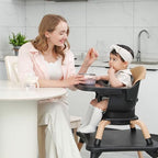 High Chair, 7 in 1 Wooden Baby High Chair - Image 2