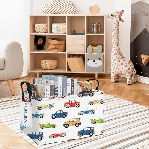 Rectangular Cartoon Car Storage Bin, Closet Organizer Basket - Image 5