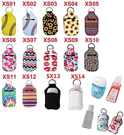 4 Piece Bottle Holder Keyring Neoprene Keychain - Image 3
