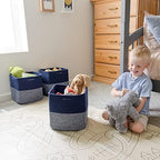 NaturalCozy Storage Cubes 11 Inch Cotton Rope Woven Baskets - Image 3
