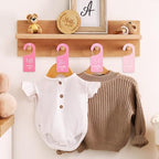 Whaline Acrylic Baby Closet Dividers Pink Hanging Infant Clothes Hanger - Image 5