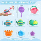 Fajiabao Toddler Bath Toys for Kids Ages 1-3 Multi-Play in Tub Pool Water - Image 5