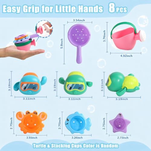 Fajiabao Toddler Bath Toys for Kids Ages 1-3 Multi-Play in Tub Pool Water - Image 5