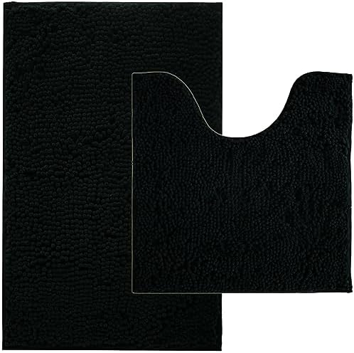 BOANKODU Bathroom Rugs Sets 2 Piece, Absorbent Bath Mat by BOANKODU