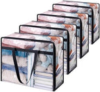 Lifewit 45L Clear Clothes Storage Bags, Plastic Foldable Blanket Storage Bag by Lifewit