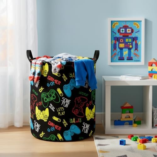 Baby Laundry Basket Baby Nursery Hamper Kids Laundry Basket Toy Storage Bin - Image 3