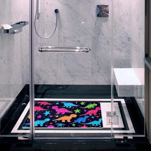 Shower Mat Non Slip, Dinosaurs Anti Slip Bath Mat - Image 5
