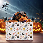 Large Halloween Basket Gift Cute Pumpkin Ghost Parties Decor Kid Trick or Treat - Image 5