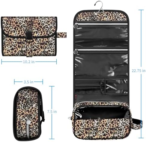 FINTIE Hanging Toiletry Bag Portable Travel Cosmetic Makeup Organizer - Image 7