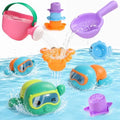 Fajiabao Toddler Bath Toys for Kids Ages 1-3 Multi-Play in Tub Pool Water by Fajiabao