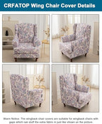 CRFATOP Wingback Chair Covers Wing Armchair Slipcovers - Image 3
