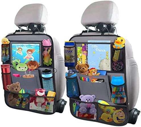 Backseat Car Organizer w/ 10 Storage Pockets 11" Tablet Holder by ULEEKA