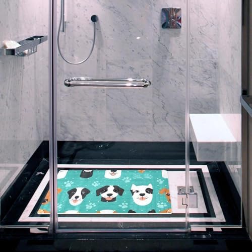 Bathtub Mat Non Slip 26.8x15.1In, Dogs Bath Mat - Image 5