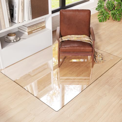 Tempered Glass Chair Mat for Carpet 48"x36", Floor Protector - Image 3