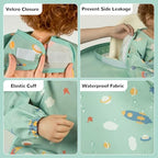 Food Catcher for Stokke Tripp Trapp High Chair, Coverall Baby Feeding Bib - Image 2
