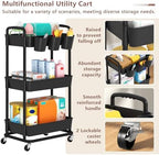 Baby Diaper Caddy, Locking Rolling Cart - Image 7