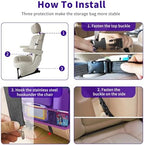 Car Backseat Organizer with Tray, Seat Back Table Holder with 6 Storage Pockets - Image 7