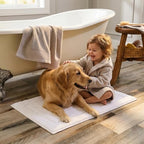 GRANNY SAYS White Bathroom Rug 20" x 32", Non-Slip Microfiber Bath Mat - Image 6