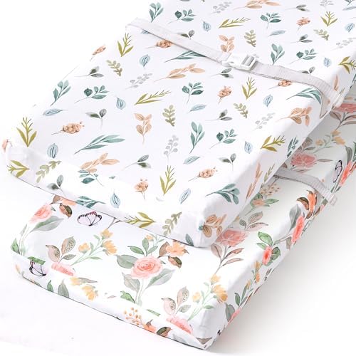 BROLEX Changing Pad Covers for Baby: Boy Girls Ultra Stretchy Soft 2 Pack by BROLEX