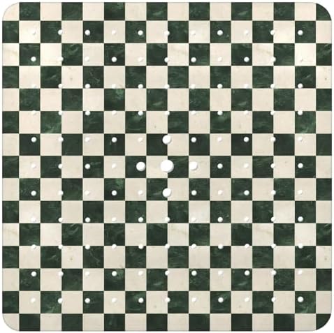 Bathtub Mat Non Slip, Checkered Square Bath tub Mat Shower Floor Mat by BathtubMat